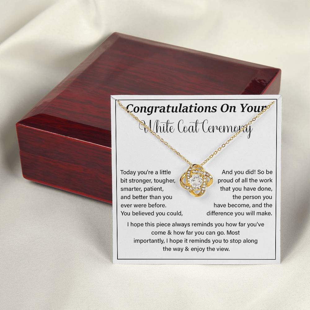 Congratulations On Your White Coat Ceremony Enjoy The View Necklace Best Wishes Necklace Personal Growth Jewelry  Motivational Jewelry Daily Inspiration Necklace Meaningful Gift For Graduates Congratulations Necklace