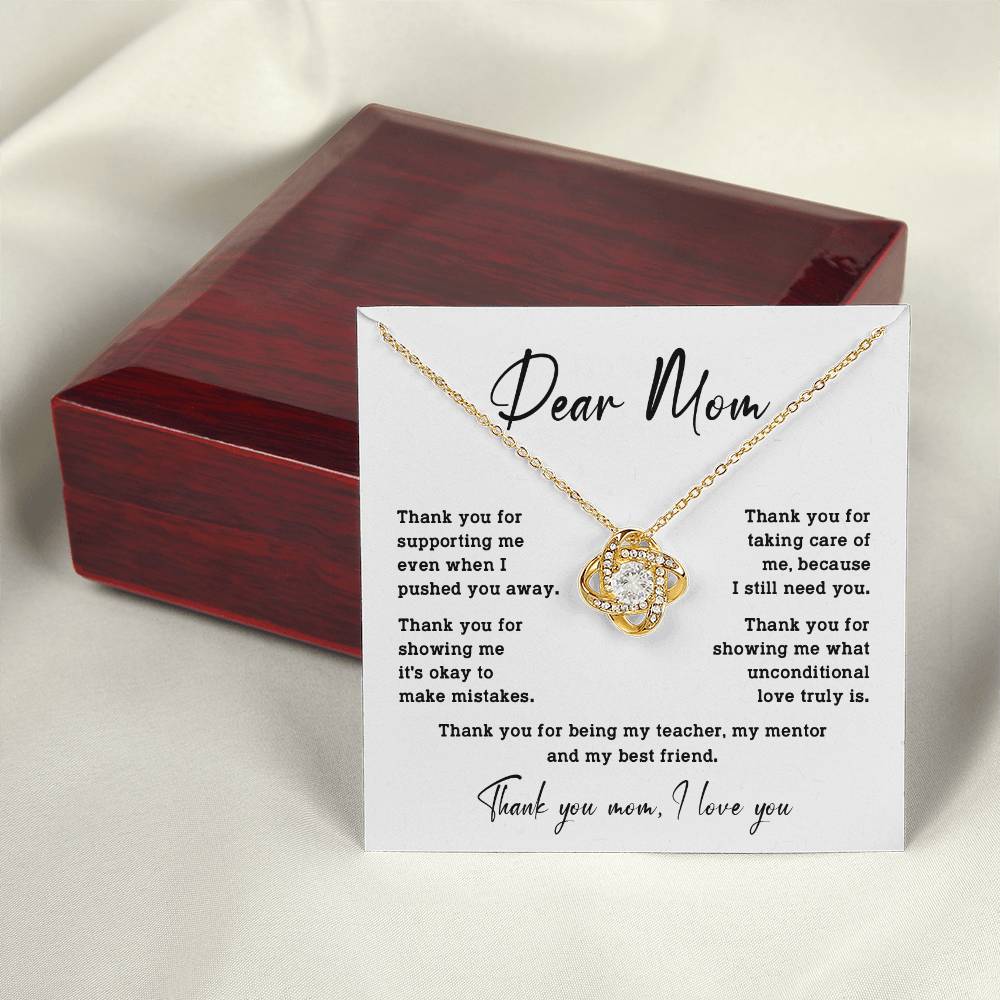 Dear Mom Dear Mom Necklace Gift Heartfelt Gift For Mom Bond With Mom Necklace Forever Loved Mom Necklace Thoughtful Gift For Mom Unique Gift For Mother-child Bond Meaningful Gift For Mom Special Occasion Gift For Mom Unique Family Bond Necklace