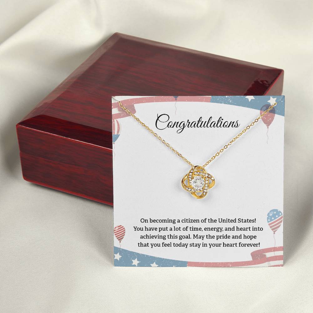 Congratulations Necklace For New U.s. Citizen Necklace For New U.s. Citizen Gift For New American Citizen Necklace With Citizenship Message U.s. Citizenship Celebration Gift Gift For New U.s. Patriot Jewelry For New U.s. Citizen Gift For Citizenship