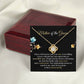 Mother of Groom Necklace Gift – Message Card Jewelry