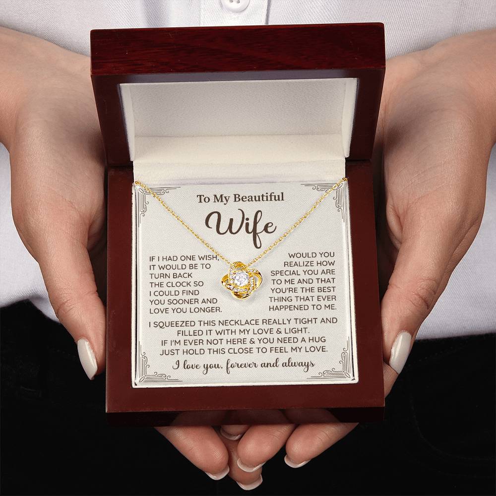 Wife Necklace Gift With Touching Forever Message