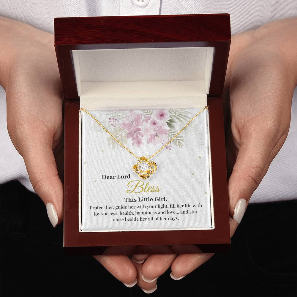 Dear Lord Bless This Little Girl, Blessing Pendant For Little One Heartfelt Necklace For A Young Heart Protective Jewelry For A Child’s Journey Thank You Gift For A Cherished Child To Bless And Protect Jewelry Sentimental Pendant With Blessings