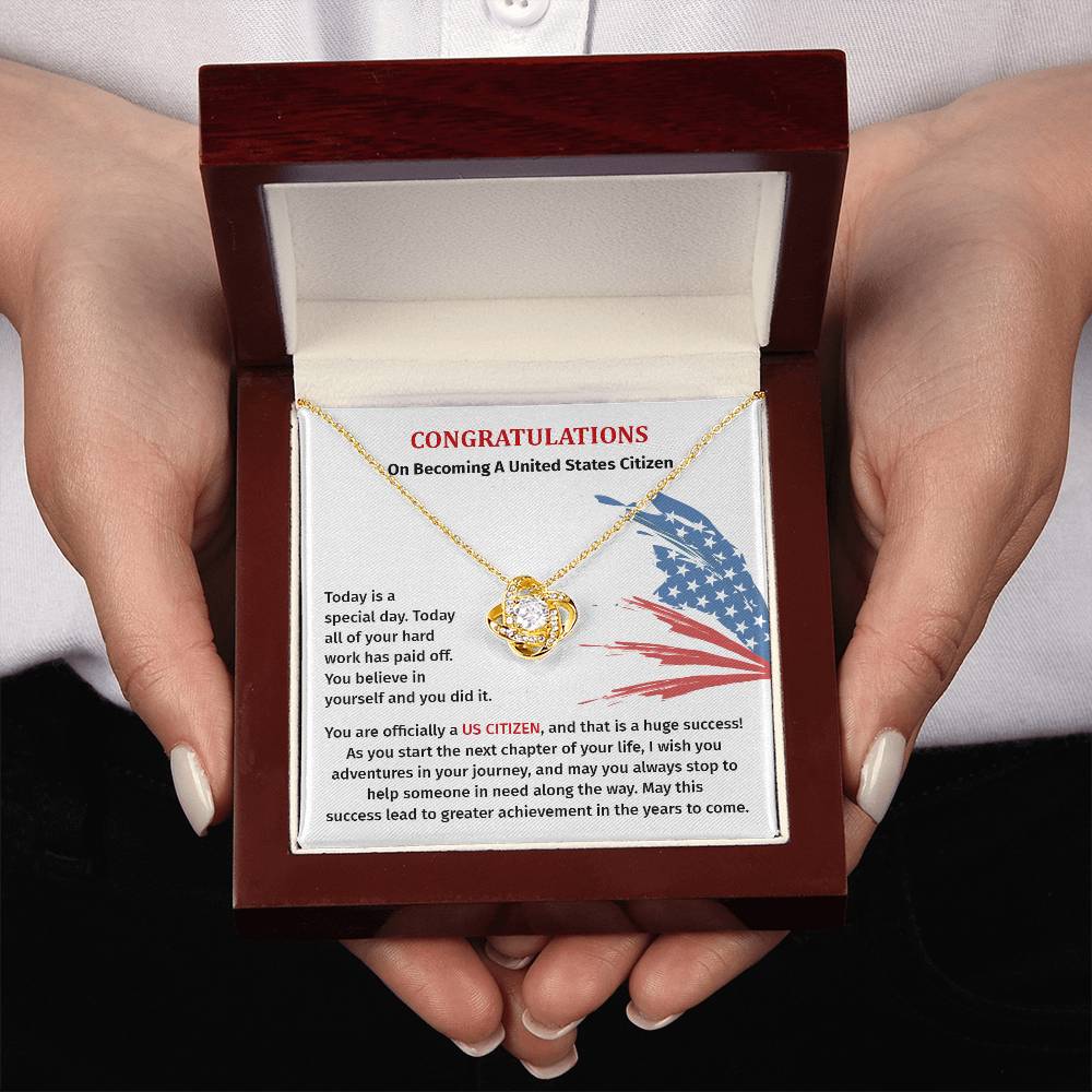 Congratulations Necklace For New U.s. Citizen Necklace For New U.s. Citizen Gift For U.s. Citizenship Success Jewelry For New U.s. Citizen Necklace For Bright And Hopeful Future Jewelry For Citizenship Celebration Gift For Citizenship Milestone