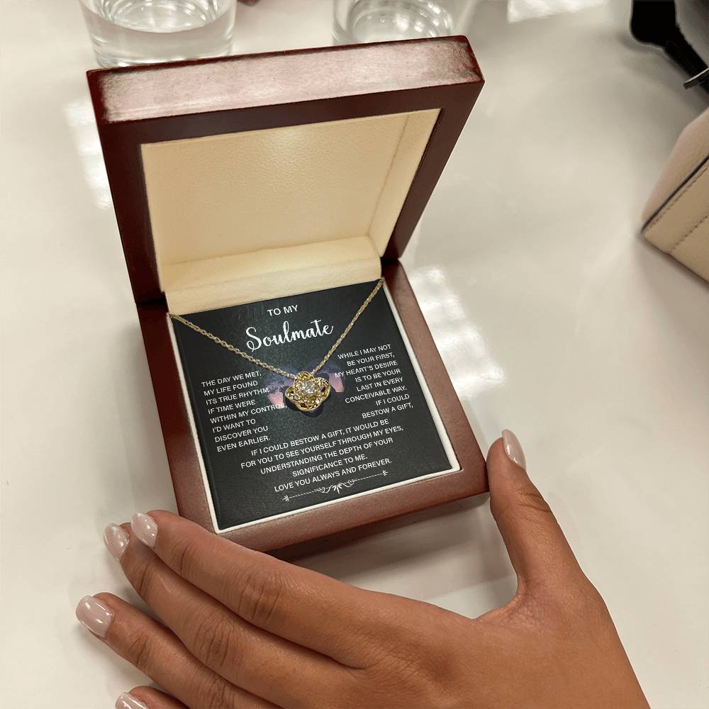 Soulmate Necklace Gift – Love You Always & Forever