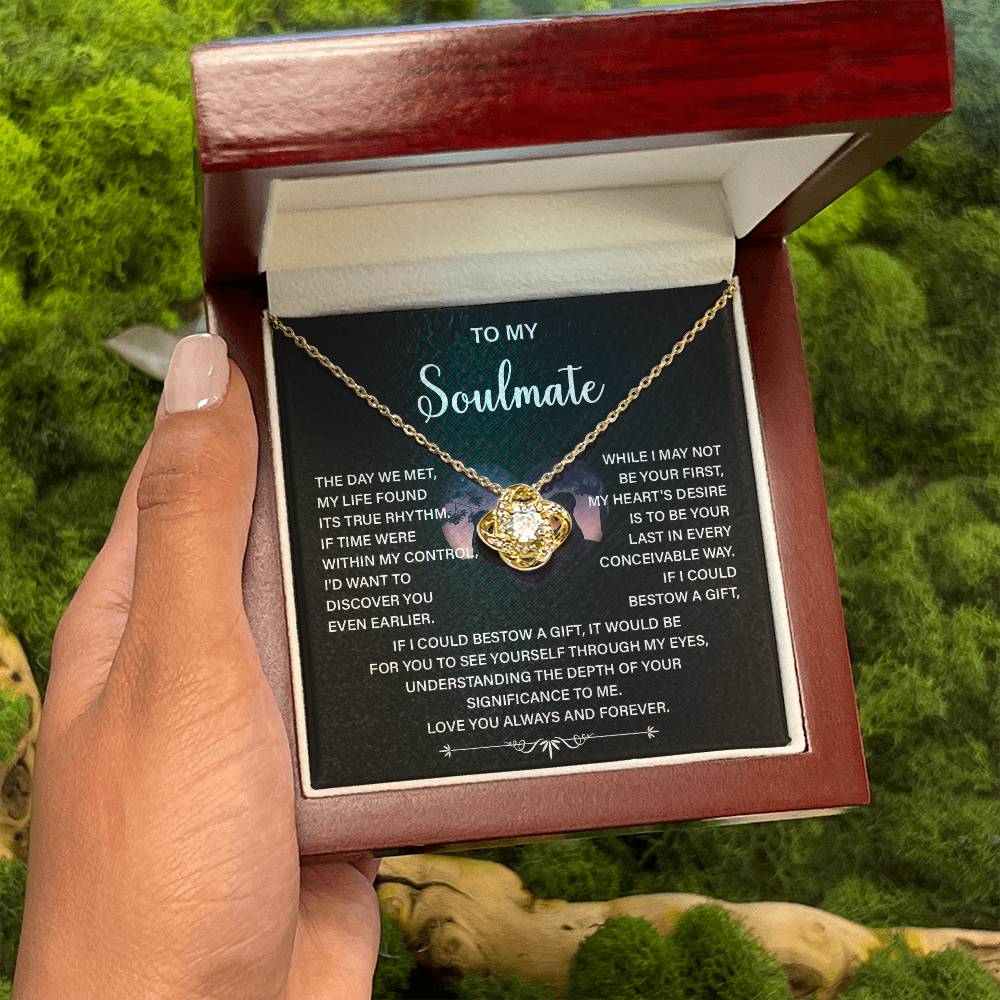 Soulmate Necklace Gift – Love You Always & Forever