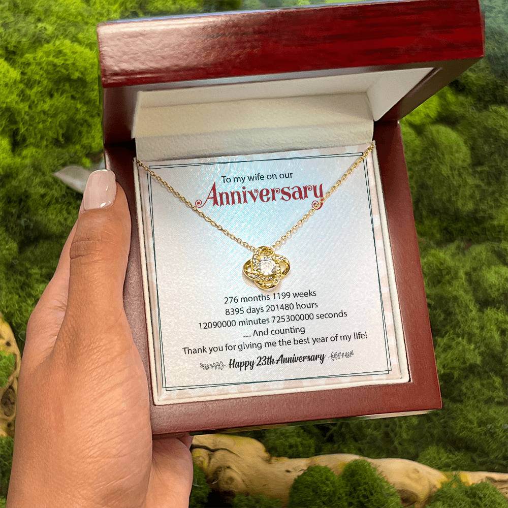 To My Wife On Our Happy 23th Anniversary Thank You For Give Me The Best Year Of My Life