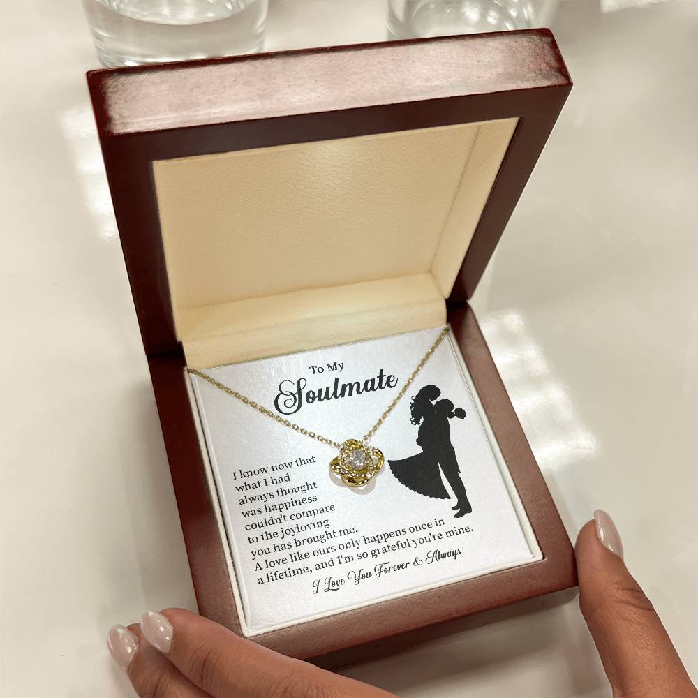 Soulmate Necklace – Gift for Wife or Girlfriend with Romantic Message