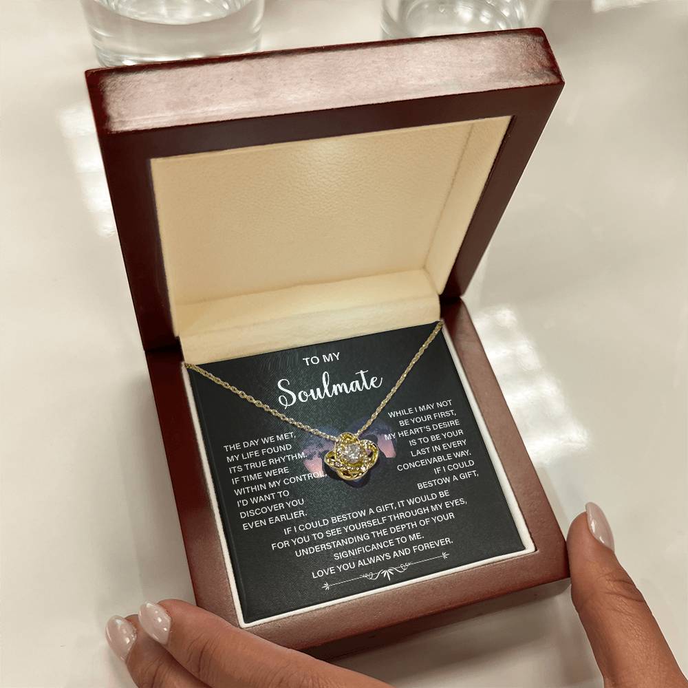 Soulmate Necklace Gift – Love You Always & Forever