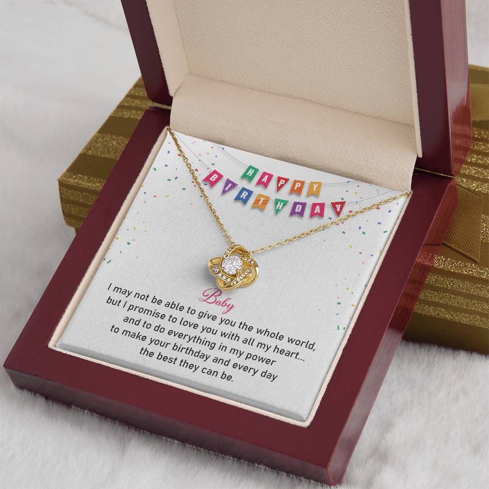 Birthday Necklace Gift for Girlfriend with Love Card