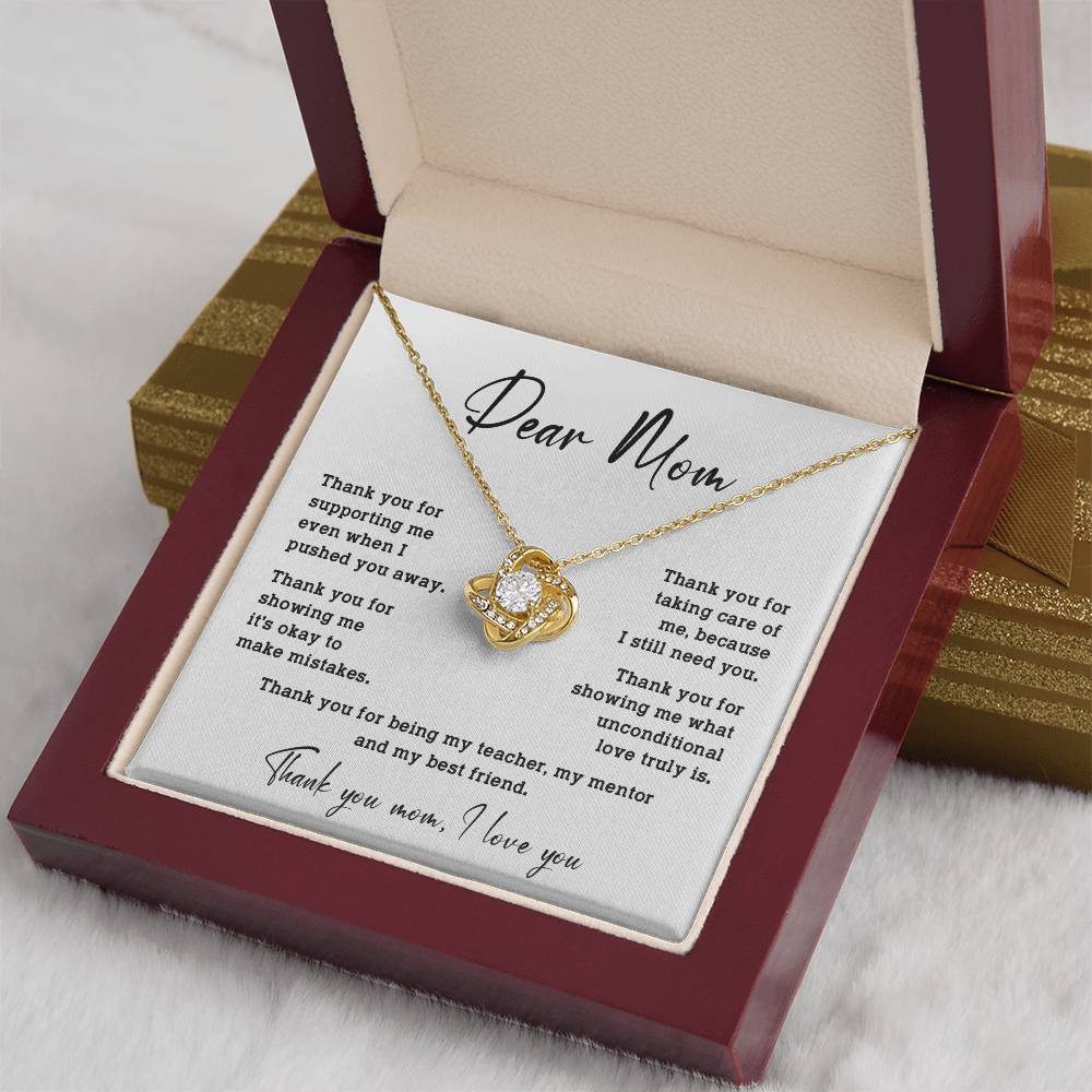 Dear Mom Dear Mom Necklace Gift Heartfelt Gift For Mom Bond With Mom Necklace Forever Loved Mom Necklace Thoughtful Gift For Mom Unique Gift For Mother-child Bond Meaningful Gift For Mom Special Occasion Gift For Mom Unique Family Bond Necklace