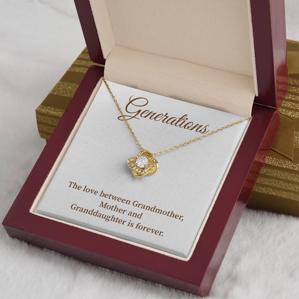 To Our Generations Generations necklace gift Heartfelt gift for family Grandmother mother granddaughter necklace Jewelry gift for mother Generational love jewelry Special gift for family members Sentimental keepsake for family