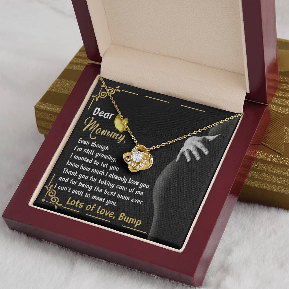 Dear Mommy Necklace Gift, Special Mother's Day Gifts, Birthday Gift, Jewelry Necklace For Mom, New Mommy Gift For First Mother's Day, Pregnancy Jewelry Necklace With A Meaningful Message Card And Box.