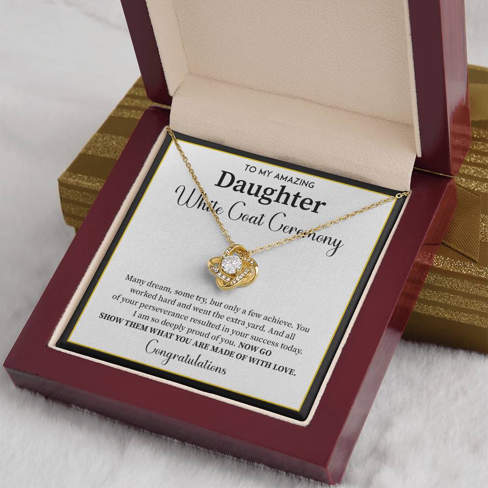 White Coat Ceremony Gift For Daughter Necklace With Gift Box