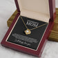 To My Wonderful Mom Necklace Gift with Message Card