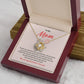 Daughter to Mom Necklace Gift with Message Card