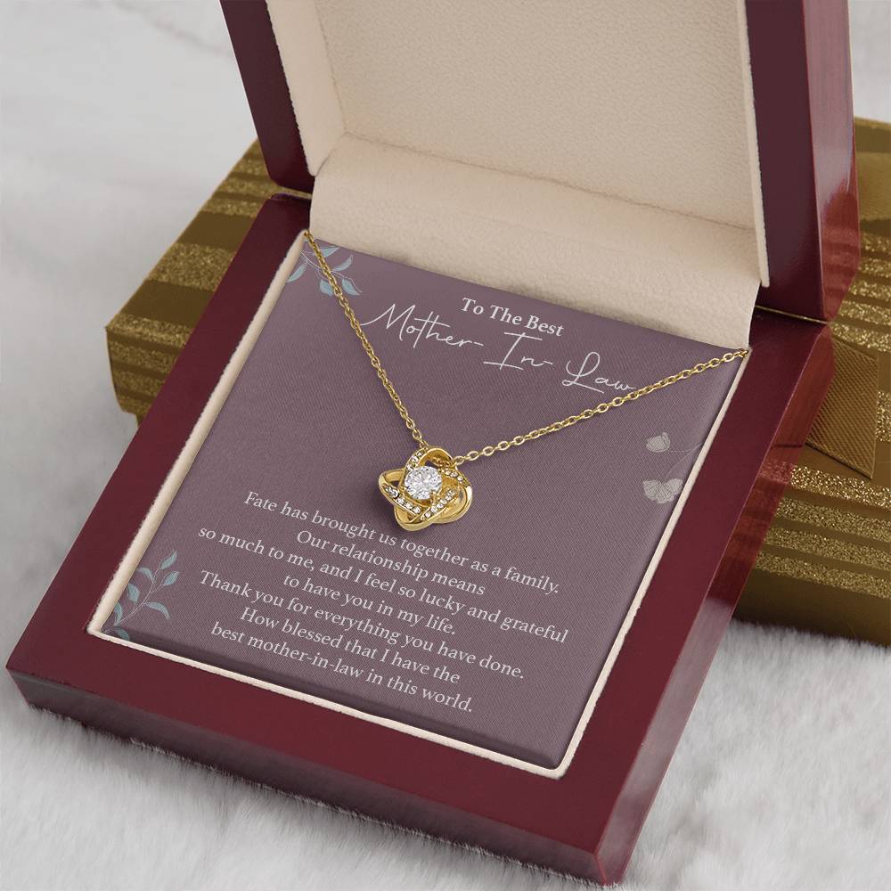 To The Best Mother-in-law Necklace Necklace For Thanking Mother-in-law Necklace For Mother-in-law On Wedding Day Necklace For Groom’s Mother Special Bond With Mother-in-law Necklace Sentimental Keepsake For Mother-in-law Best Mother-in-law Necklace Gift