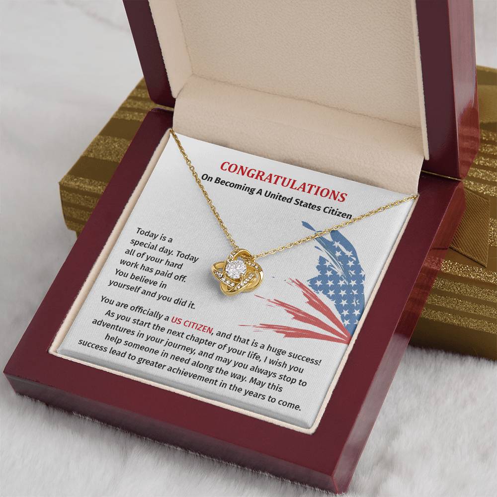 Congratulations Necklace For New U.s. Citizen Necklace For New U.s. Citizen Gift For U.s. Citizenship Success Jewelry For New U.s. Citizen Necklace For Bright And Hopeful Future Jewelry For Citizenship Celebration Gift For Citizenship Milestone