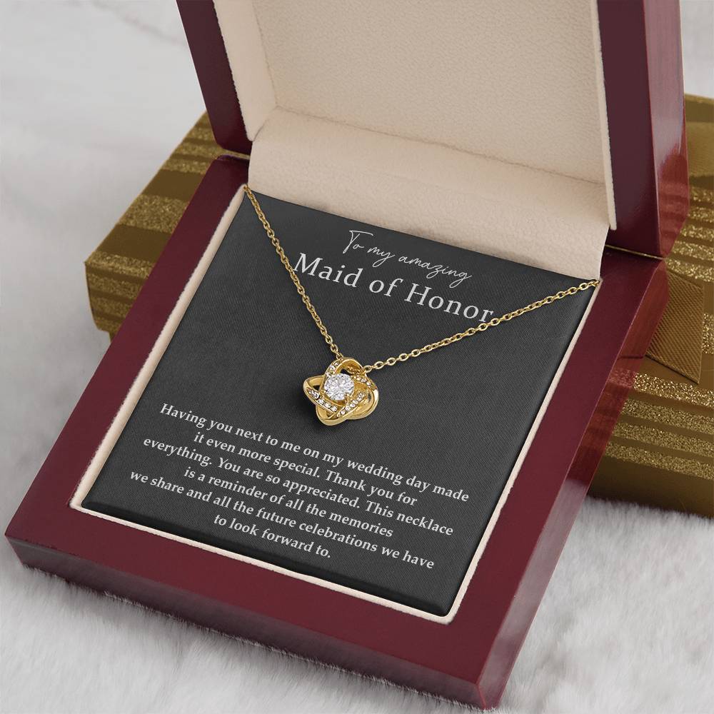 Wedding Day Necklace For Maid Of Honor Friendship Necklace For Maid Of Honor Jewelry Gift For Maid Of Honor Meaningful Gift For Maid Of Honor Emotional Gift For Maid Of Honor Special Gift For Maid Of Honor Necklace For Maid Of Honor Thank You Gift