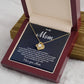 To My Mom Necklace Gift – You Are the World Message Card