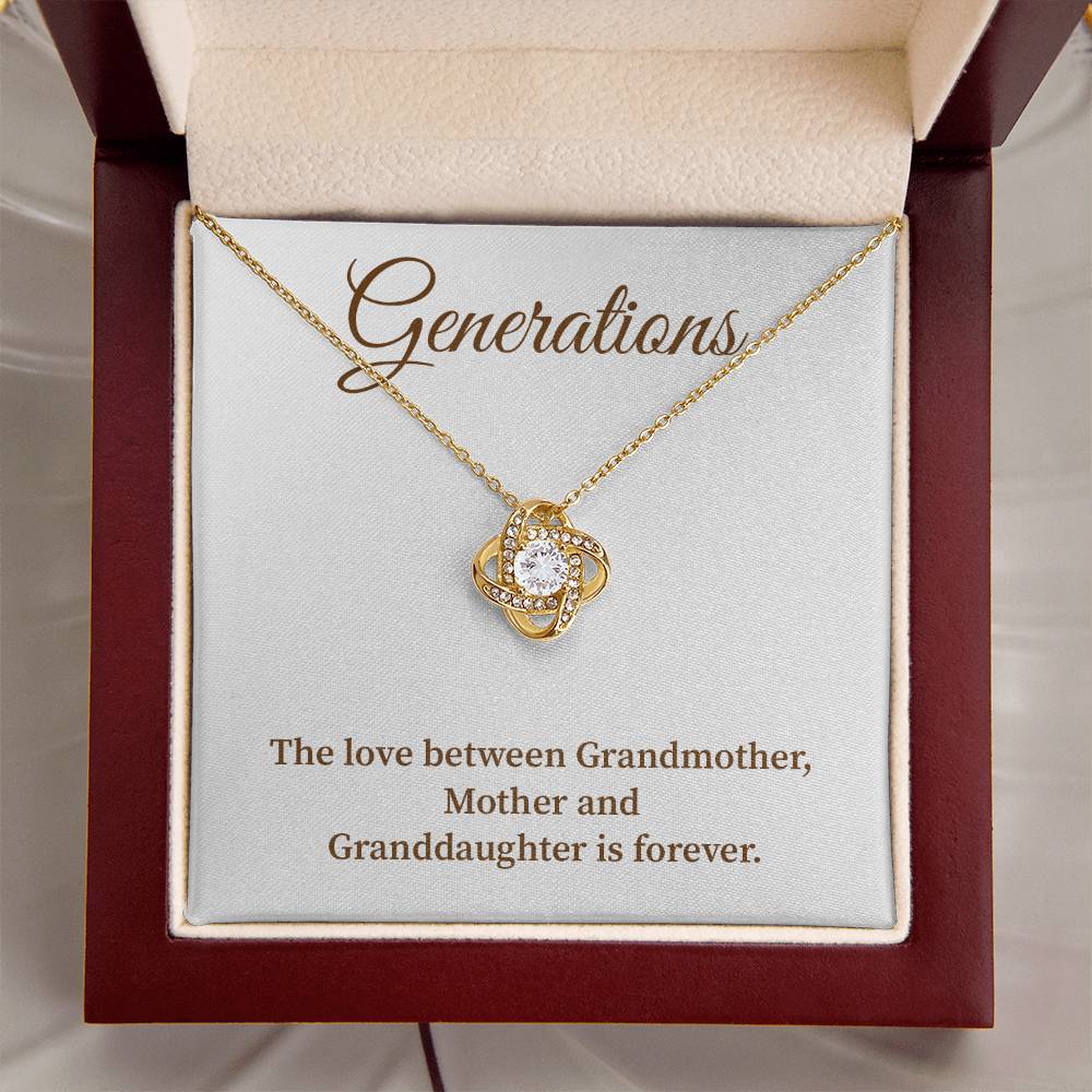 To Our Generations Generations necklace gift Heartfelt gift for family Grandmother mother granddaughter necklace Jewelry gift for mother Generational love jewelry Special gift for family members Sentimental keepsake for family