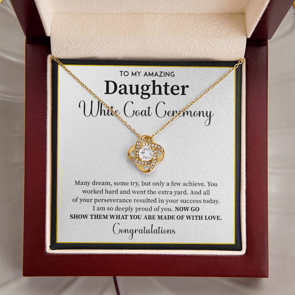 White Coat Ceremony Gift For Daughter Necklace With Gift Box