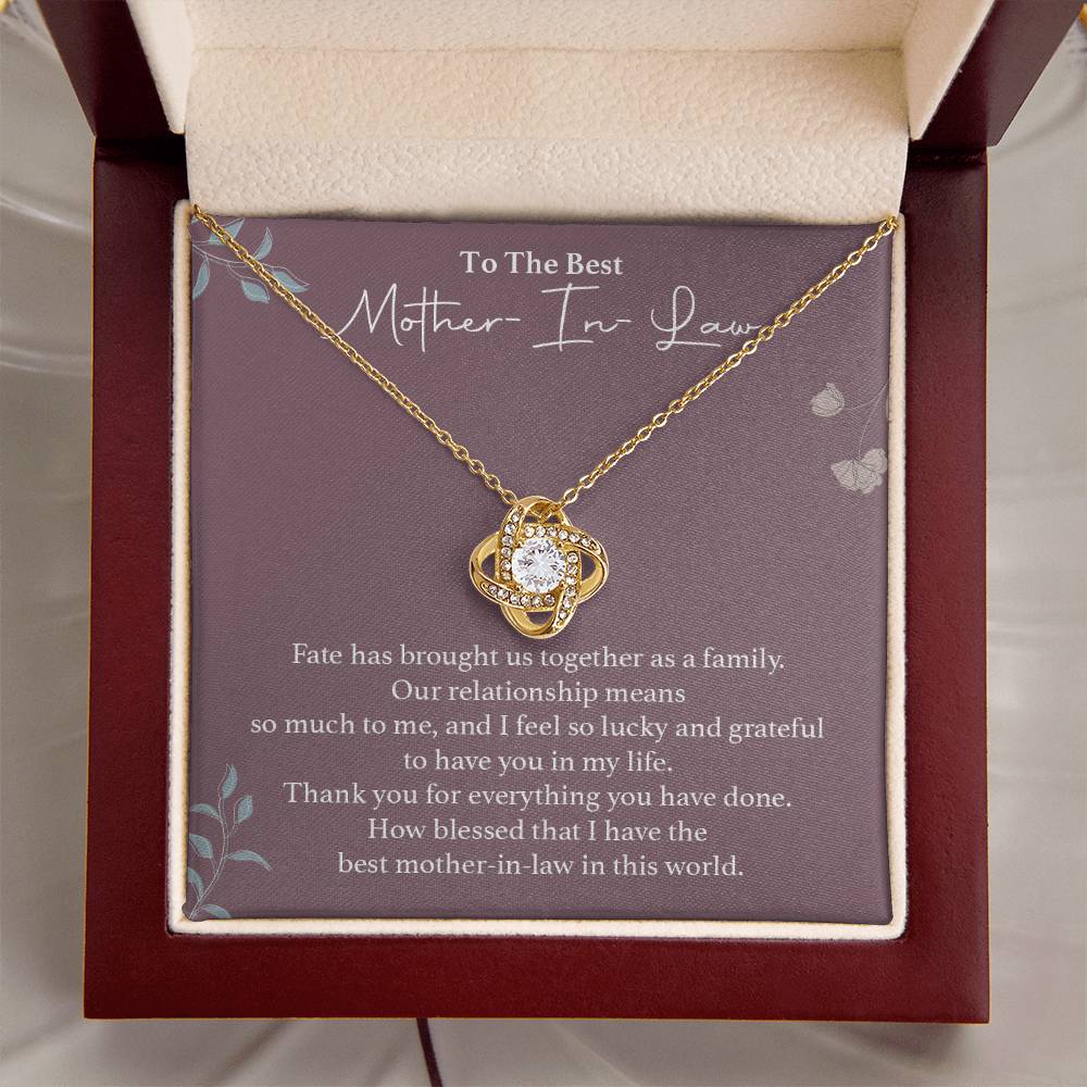 To The Best Mother-in-law Necklace Necklace For Thanking Mother-in-law Necklace For Mother-in-law On Wedding Day Necklace For Groom’s Mother Special Bond With Mother-in-law Necklace Sentimental Keepsake For Mother-in-law Best Mother-in-law Necklace Gift