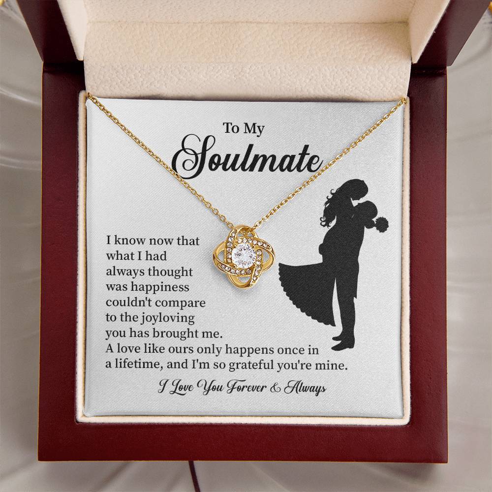 Soulmate Necklace – Gift for Wife or Girlfriend with Romantic Message