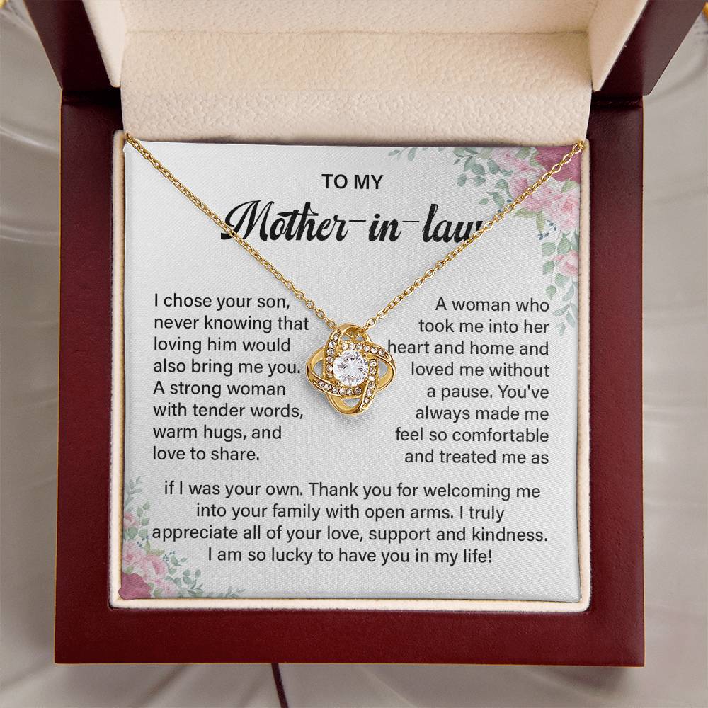 Mother-in-Law Necklace from Daughter-in-Law Gift Box
