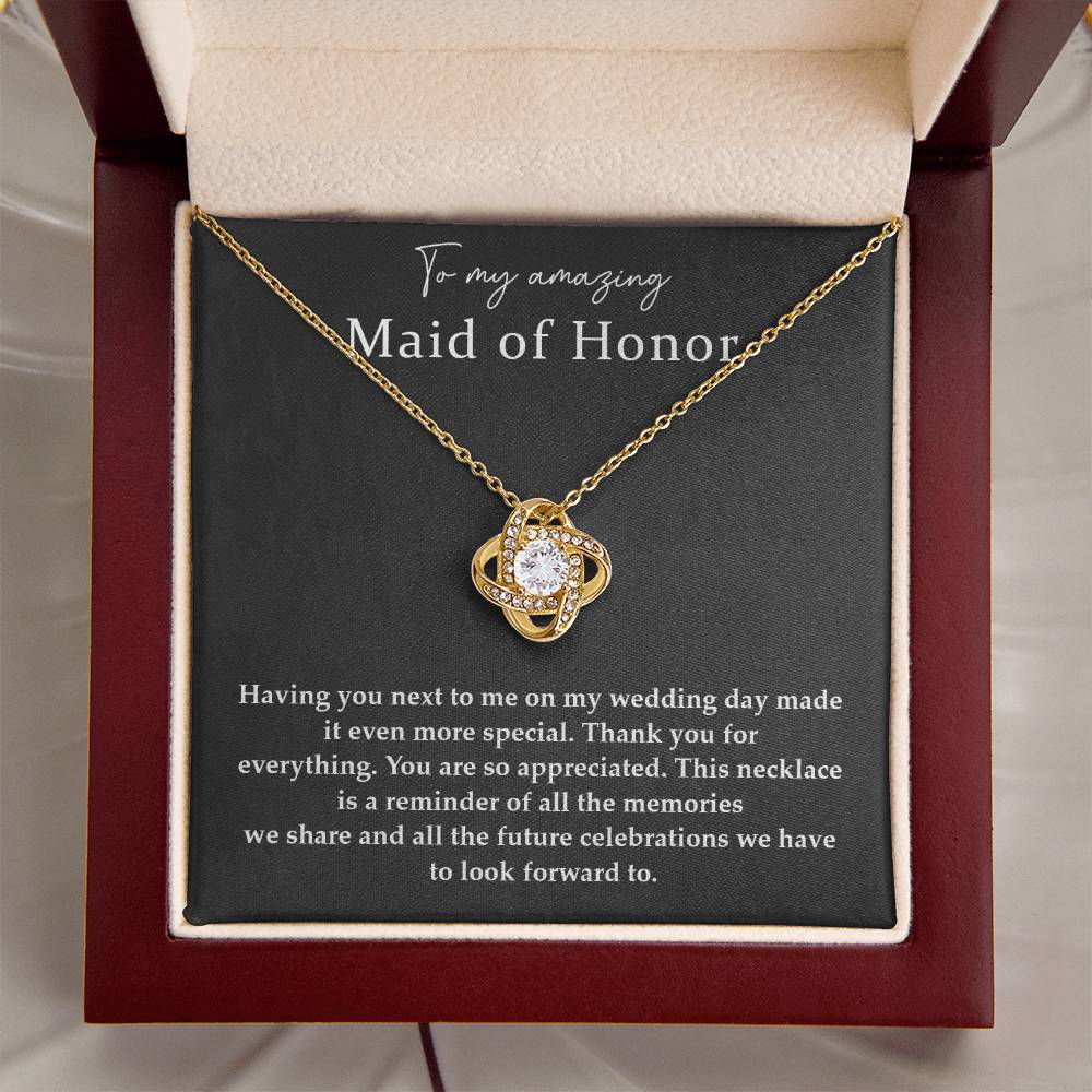 Wedding Day Necklace For Maid Of Honor Friendship Necklace For Maid Of Honor Jewelry Gift For Maid Of Honor Meaningful Gift For Maid Of Honor Emotional Gift For Maid Of Honor Special Gift For Maid Of Honor Necklace For Maid Of Honor Thank You Gift