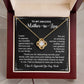 Mother-in-Law Necklace Gift with Appreciation Message