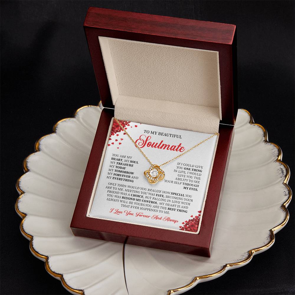 Soulmate Necklace Gift for Her with Gift Box