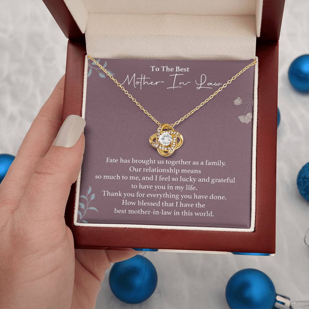 To The Best Mother-in-law Necklace Necklace For Thanking Mother-in-law Necklace For Mother-in-law On Wedding Day Necklace For Groom’s Mother Special Bond With Mother-in-law Necklace Sentimental Keepsake For Mother-in-law Best Mother-in-law Necklace Gift