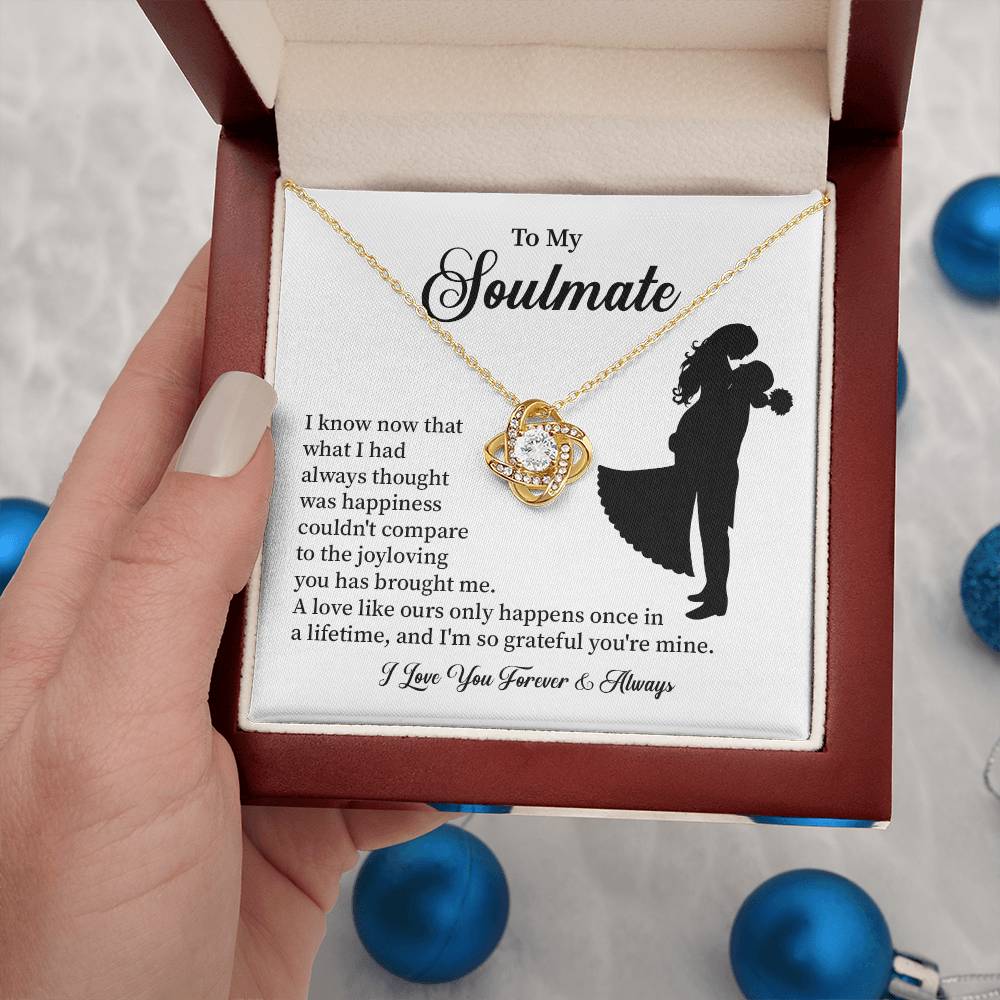 Soulmate Necklace – Gift for Wife or Girlfriend with Romantic Message
