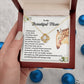 Daughter to Mom Necklace Gift with Message Card