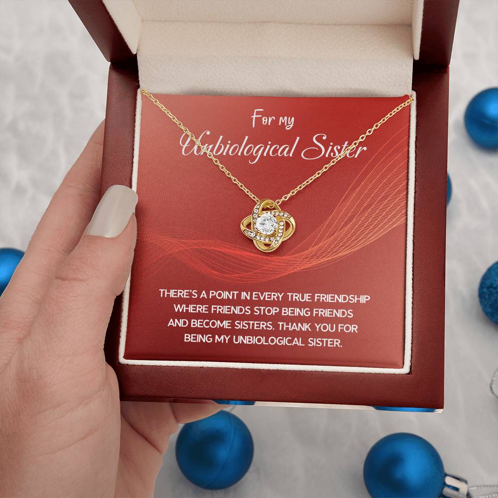 Best Friend Necklace Gift – For My Unbiological Sister