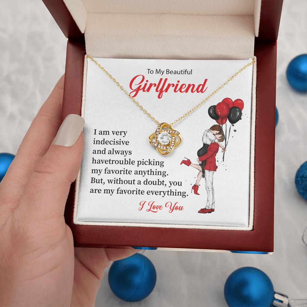 Romantic Necklace for Girlfriend with Gift Card Box