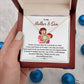 Mother and Son Necklace Gift with Message Card Inside