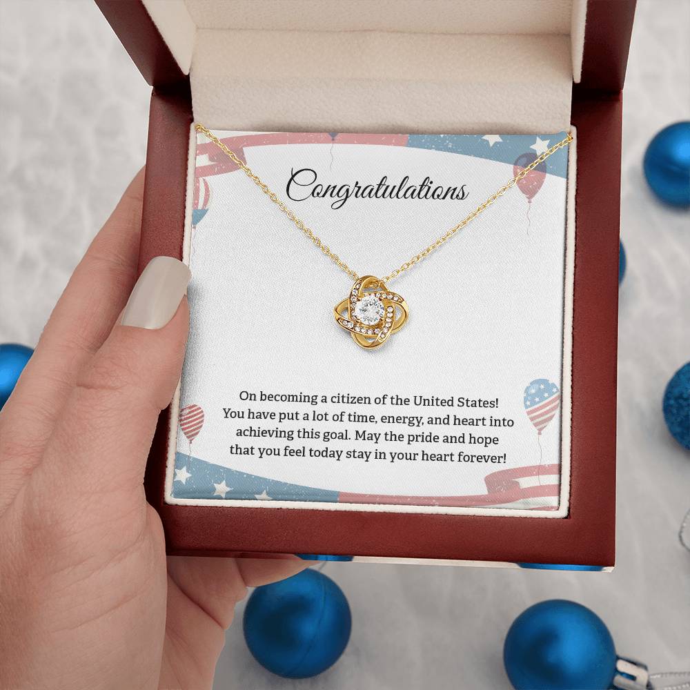 Congratulations Necklace For New U.s. Citizen Necklace For New U.s. Citizen Gift For New American Citizen Necklace With Citizenship Message U.s. Citizenship Celebration Gift Gift For New U.s. Patriot Jewelry For New U.s. Citizen Gift For Citizenship