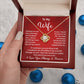 Romantic Wife Necklace Gift from Husband Love You Always & Forever Message Card