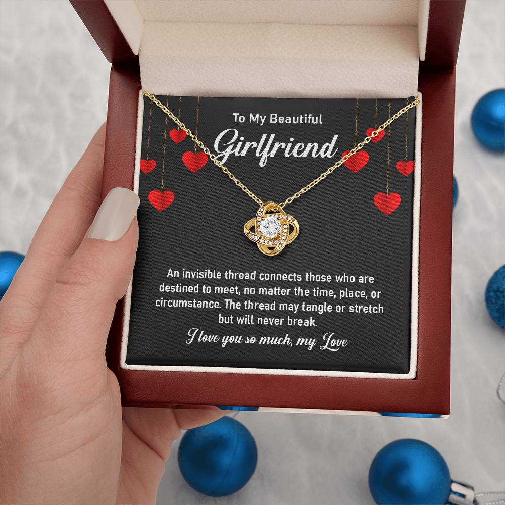 To My Beautiful Girlfriend – Necklace with Message Card