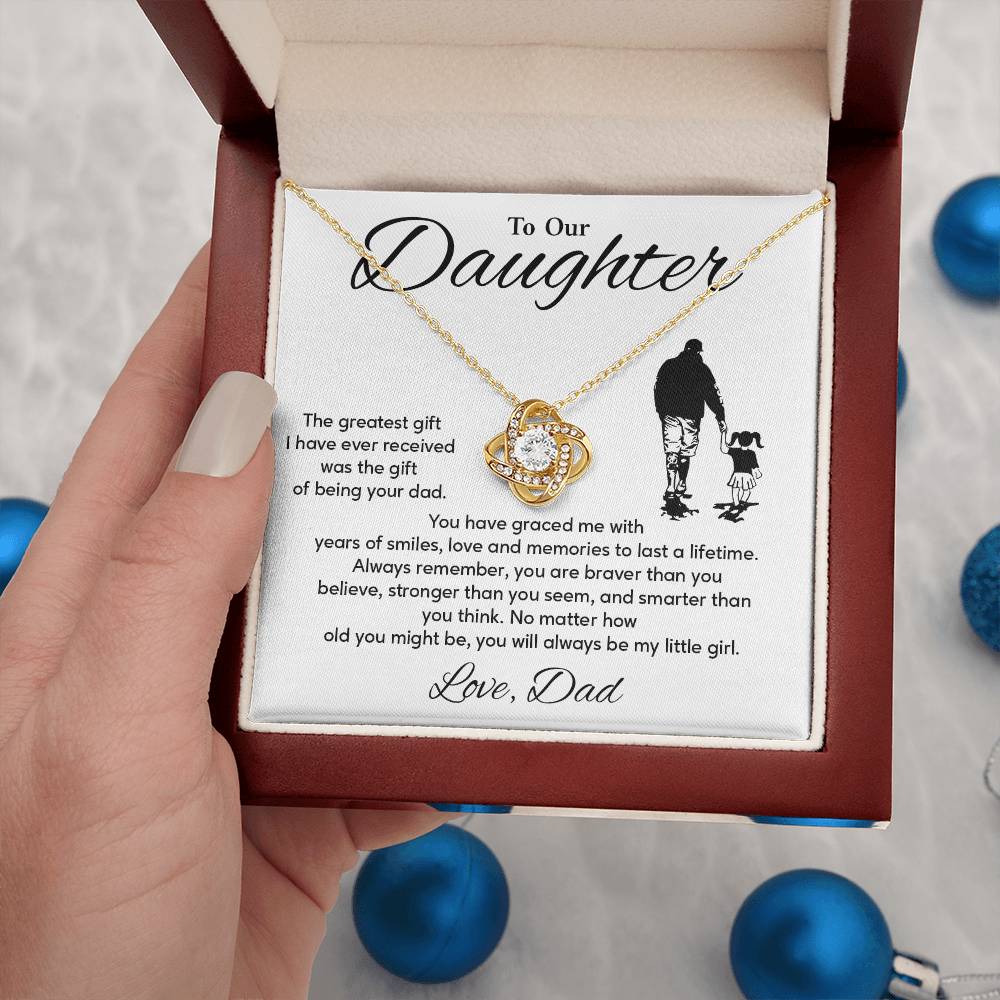 Daughter Necklace from Dad – Birthday or Graduation Gift for Her