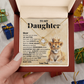 To My Daughter Necklace from Dad - Meaningful Father Daughter Jewelry