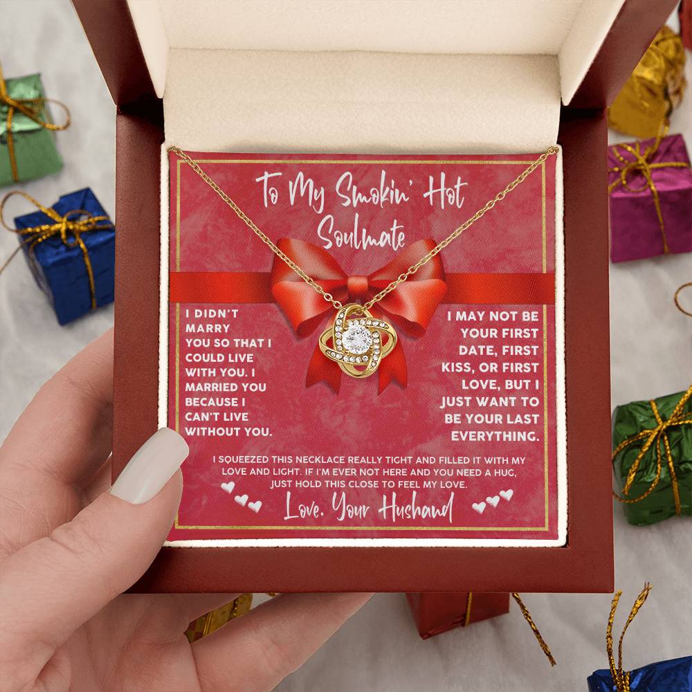 Wife Necklace Gift from Husband with Message Card