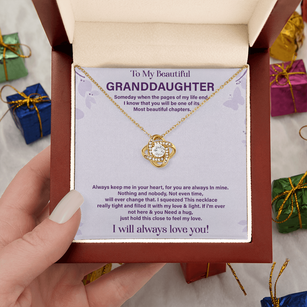 To my beautiful granddaughter