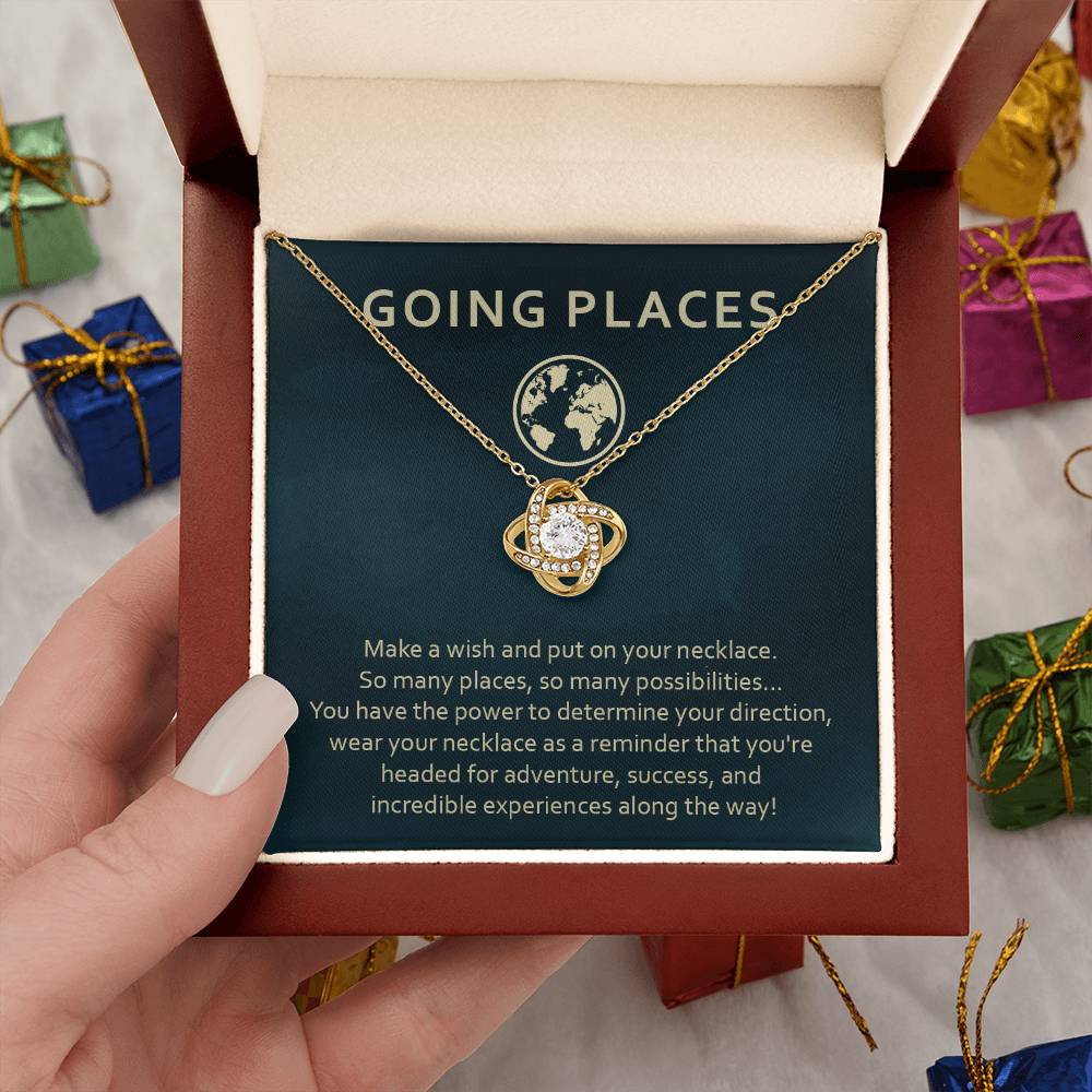 Adventure Awaits Necklace Gift – Going Places Card Insert