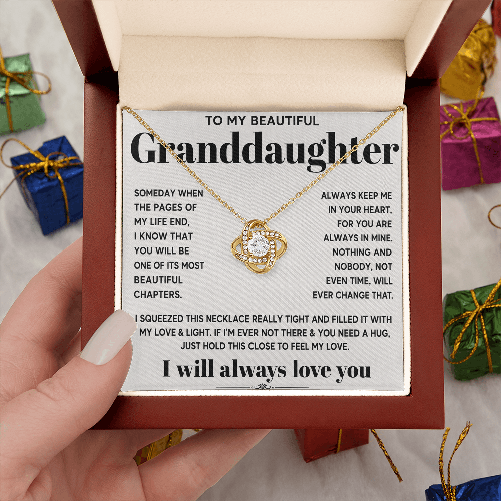 To my beautiful granddaughter