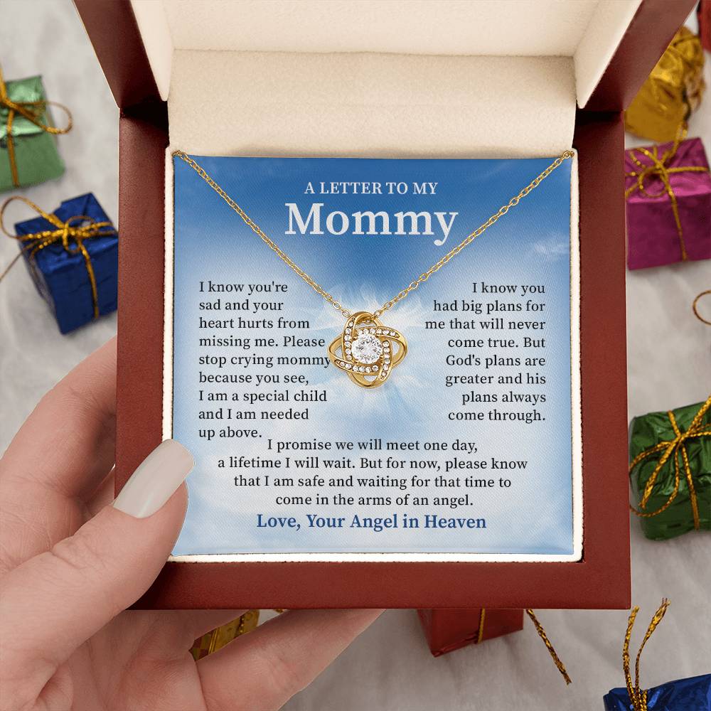 Memorial Necklace for Mom from Angel Baby – Sympathy Gift for Loss of Child