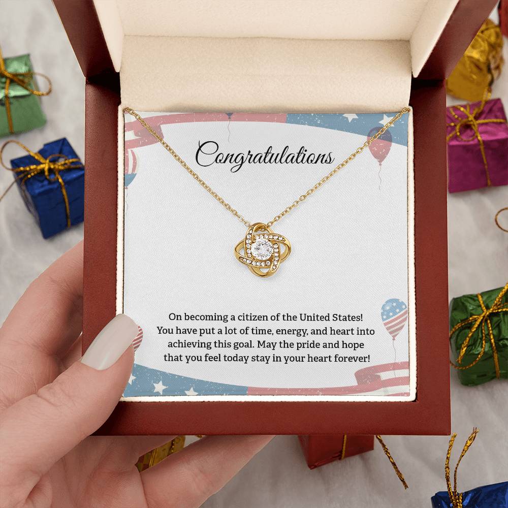 Congratulations Necklace For New U.s. Citizen Necklace For New U.s. Citizen Gift For New American Citizen Necklace With Citizenship Message U.s. Citizenship Celebration Gift Gift For New U.s. Patriot Jewelry For New U.s. Citizen Gift For Citizenship