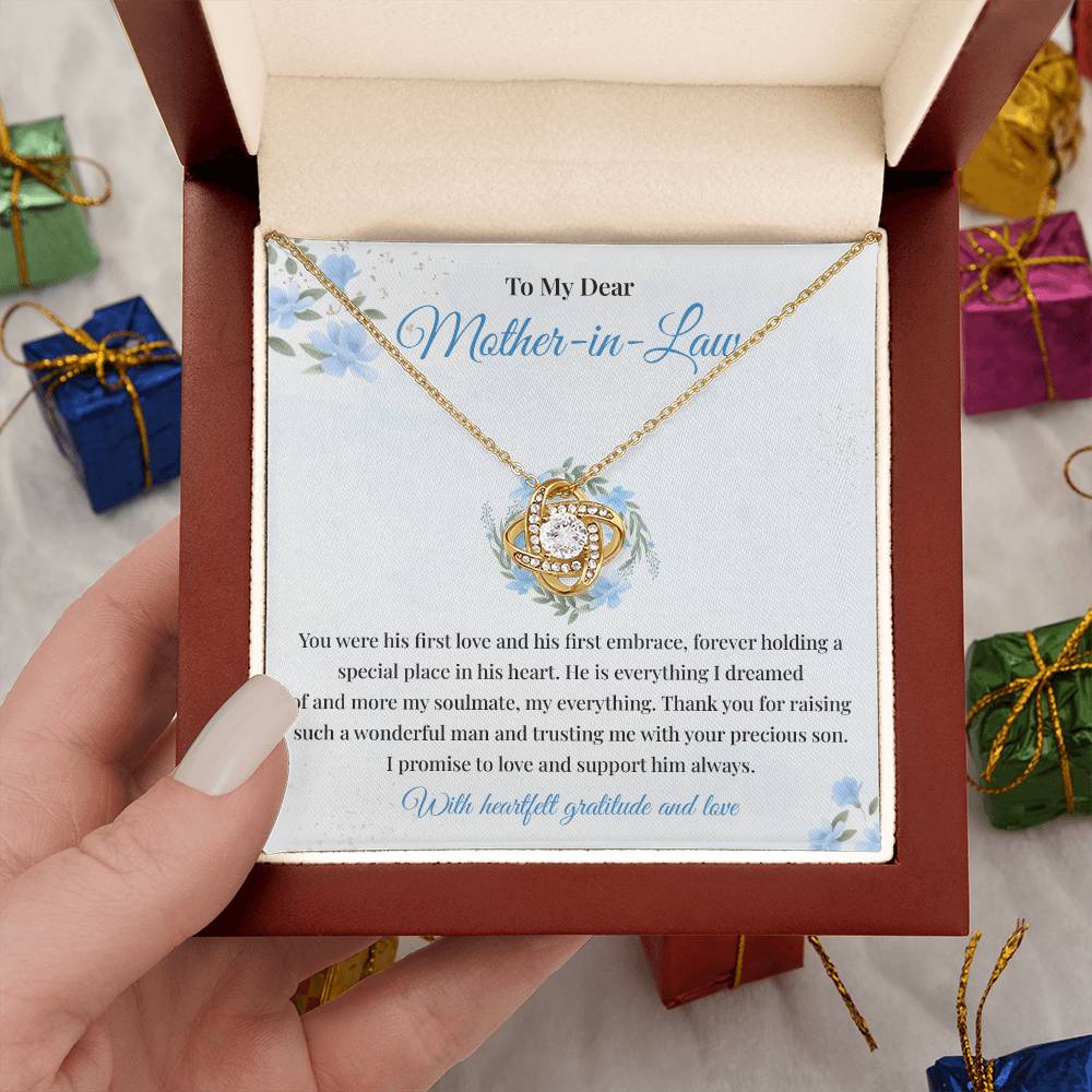 Mother-in-Law Necklace Gift from Bride with Card
