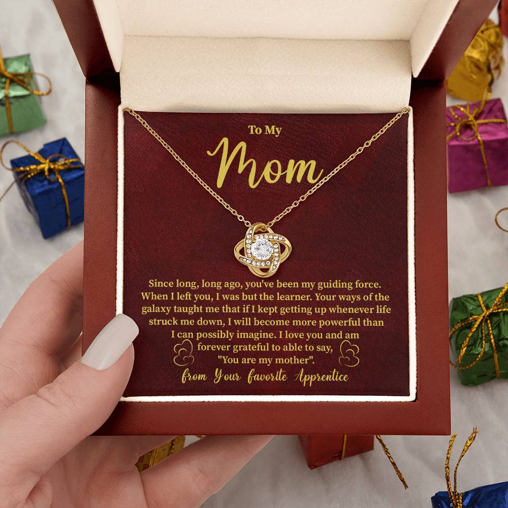 Funny Galaxy Mom Necklace Gift – with Message Card
